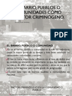 Factores criminógenos en comunidades y familias panameñas