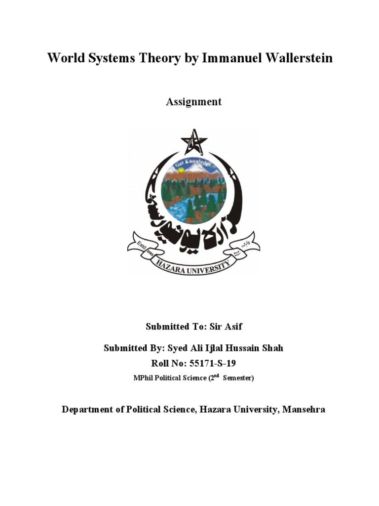 Wallerstein's World Systems Theory Explained | PDF | World Systems ...