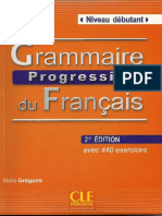 Grammaire Progressive du Français Niveau Débutant-