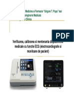 Verificarea, Calibrarea Si Mentenanta Dispozitivelor Medicale Cu Functie ECG (Electrocardiografe Si Monitoare de Pacient)