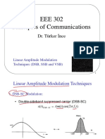 EEE 302 Principles of Communications: Dr. Türker İnce