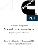 Cummins Supplier Handbook-Spanish