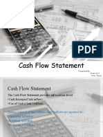 Cash Flow Statement: Presented By: Ahsan Arif Umer Javaid