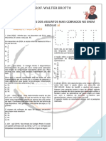 Lista de exercícios de razão e proporção do ENEM