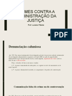 Crimes Contra A Adm. Da Justiça