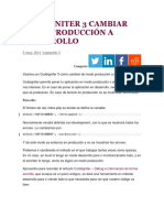 Codeigniter 3 Cambiar Modo Producción A Desarrollo