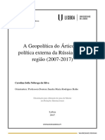 A Geopolítica Do Ártico e Política Externa Da Rússia para A Região (2007-2017) 1