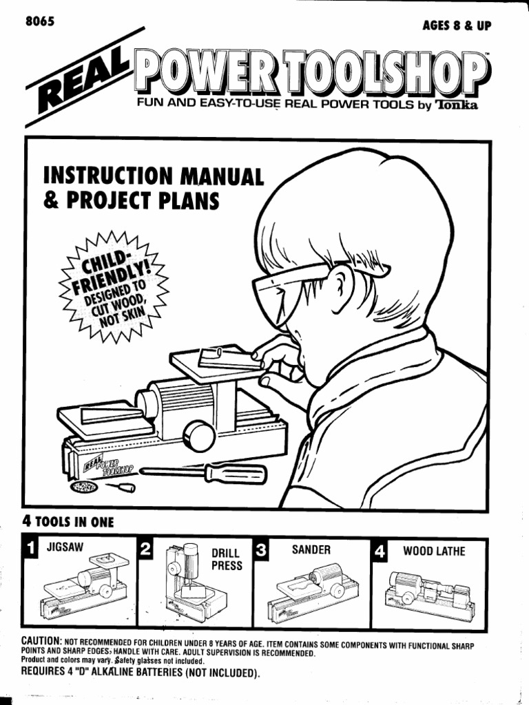 Real Power Tool Shop, Instructionsand Project Plans PDF
