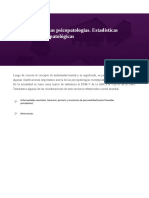 Clasificación de Las Psicopatologías. Estadísticas Delictivas y Psicopatológicas 2-1