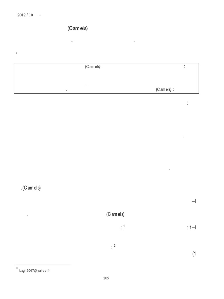 ) Camels ( | PDF