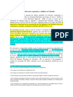 A Tributación de Renta Del Sector Cooperativo y Solidario en Colombia