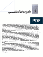 Evaluación de entrada y planificación del programa