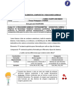 Guía 3 Qme Elementos Compuestos y Reacciones Quimicas