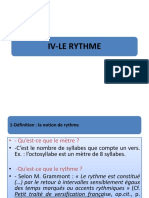 4-IV- LE RYTHME