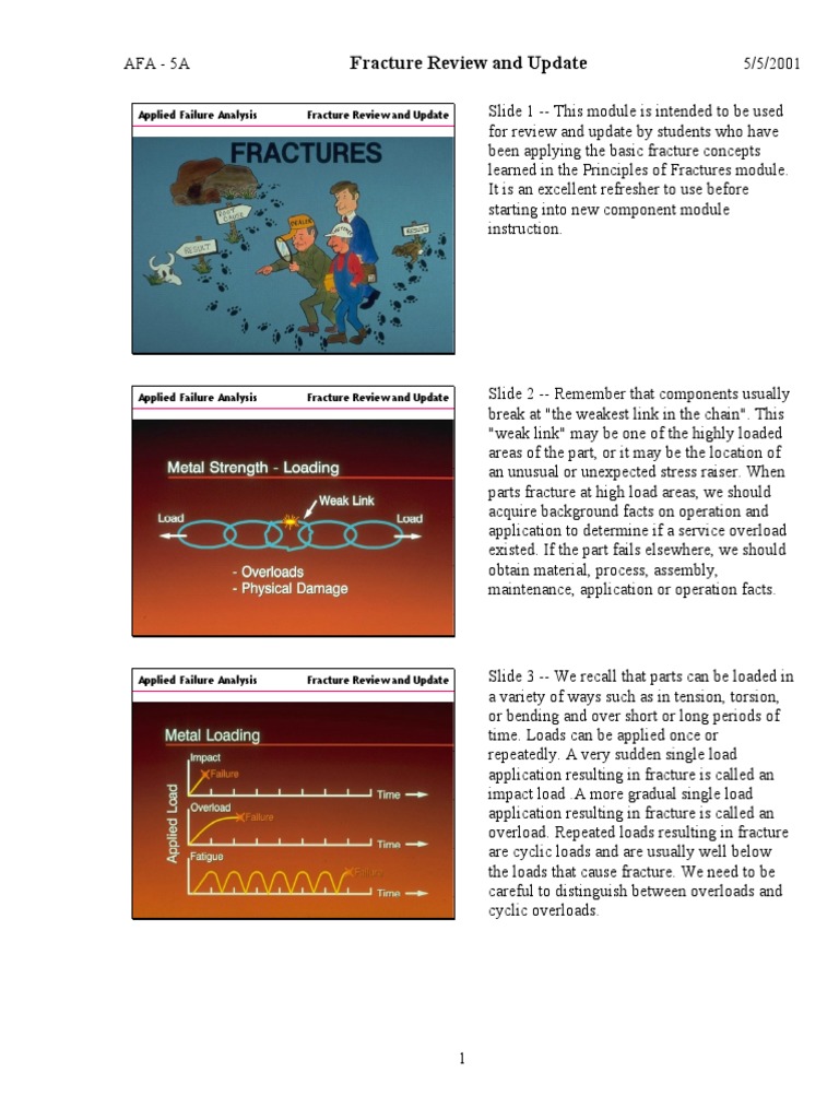 Fracture Review and Update Applied Failure Analysis | PDF | Fracture ...