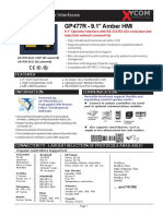 GP477R - 9.1" Amber HMI: Pro-Face Operator Interfaces