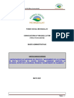 Primera Convocatoria N 008-2022-LG-FSM - Contratación Supervisor Sap -Pedregal