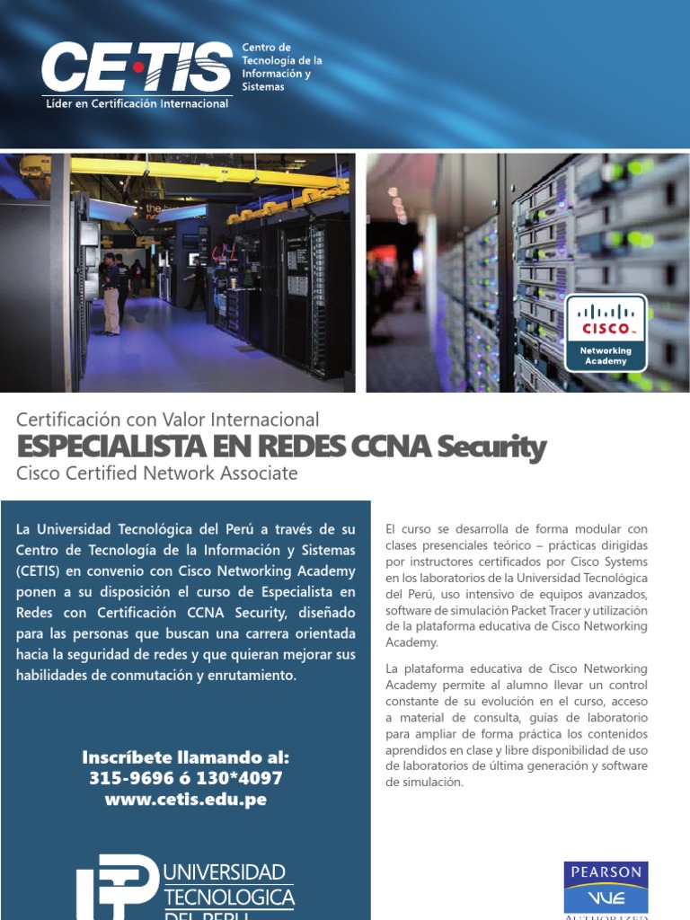Brochure CCNA Security | PDF | Certificaciones de Cisco | Redes