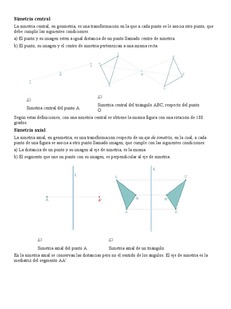 Simetría Central | PDF