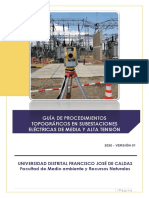 Guía de Procedimientos Topográficos en Subestaciones Eléctricas de Media y Alta Tensión Version 01
