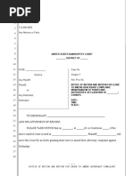 Sample Motion for Leave to Amend Adversary Complaint in United States Bankruptcy Court