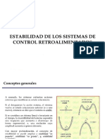 Estabilidad de Los Sistemas de Control Retroalimentados