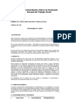 430 - Investigación y Trabajo Social