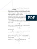 5 Phase Transitions and Critical Phenomena: 5.1 The Ising Model