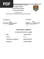 CURRICULUM CES cl 4 l română