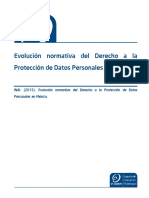 2 Evolución normativa del Derecho a la Protección de Datos Personales en México.