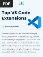 Top VS Code Extensions CheatSheet