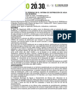 Caracterización de Pérdidas en El Sistema de Distribución de Agua Potable en Murcia