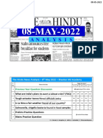The Hindu News Analysis - 8 May 2022 - Shankar IAS Academy: Previous Year Question Discussion