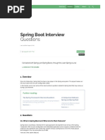 Spring Boot Interview Questions: 1. Overview