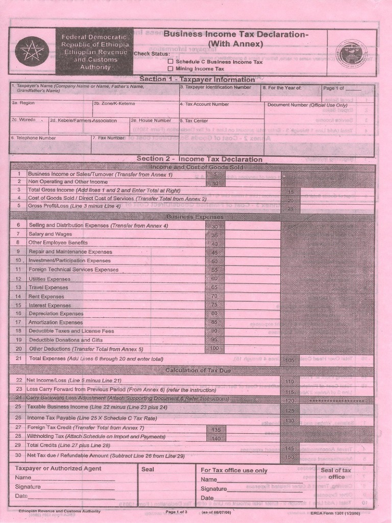 Bussiness Income Tax | PDF
