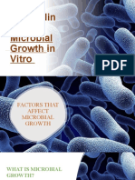 Controlling Microbial Growth in Vitro