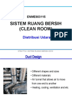 Sistem Ruang Bersih (Clean Room) : Distribusi Udara