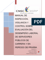 Manual de Inspeccion, Vigilancia y Control de La Evaluacion Del Desempeño