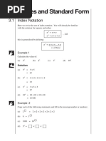 Standard Form, Indices Y9