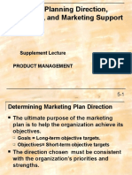 Chapter 5 & 6: Developing Marketing Plans and Product Strategies