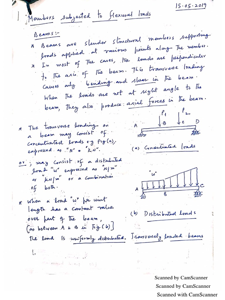 Chapter-7 - Shear Force and Bending Moment Diagrams | PDF