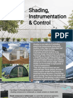 Greenhouse shading, instrumentation and control