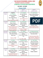 Programme Schedule Programme Schedule Programme Schedule