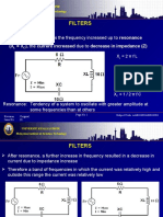 Filters: in RLC Series Circuit, As The Frequency Increased Up To Resonance