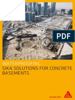 Sika Solutions for Watertight Basement Structures