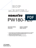 Komatsu Pw180-7e0 H55051-Up Structure & Function, Maintenance Standard