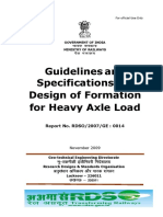 Guidelines and Specifications For Design of Formation For Heavy Axle Load