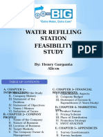 Water Refilling Station Feasibility Study: By: Henry Garganta Alicos