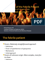 Evaluation of The Febrile Patient A Case-Based Approach: Fevers and Fevers of Unknown Origin