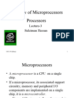 Overview of Microprocessors Processors: Lecture-3 Suleiman Hassan
